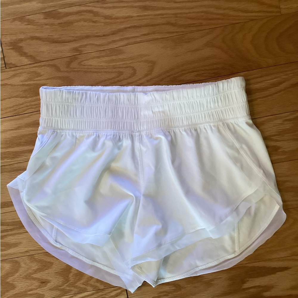Lululemon White Running Shorts NWOT